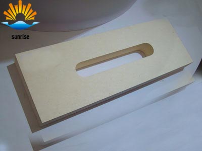 Fused zirconia corundum bricks with assembly, printed markings, and packaging